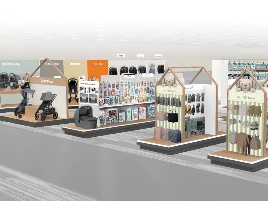 Target's Baby Boutiques allow shoppers to get hands-on experience with baby gear in newly renovated sections of 22 California stores. 
