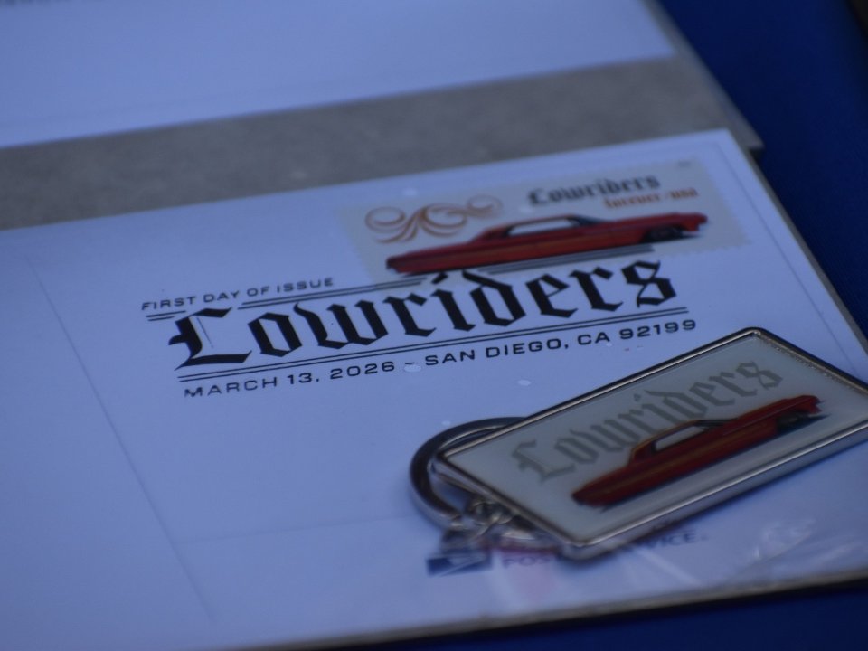 The stamp was made in partnership with the San Francisco Lowrider Council. 