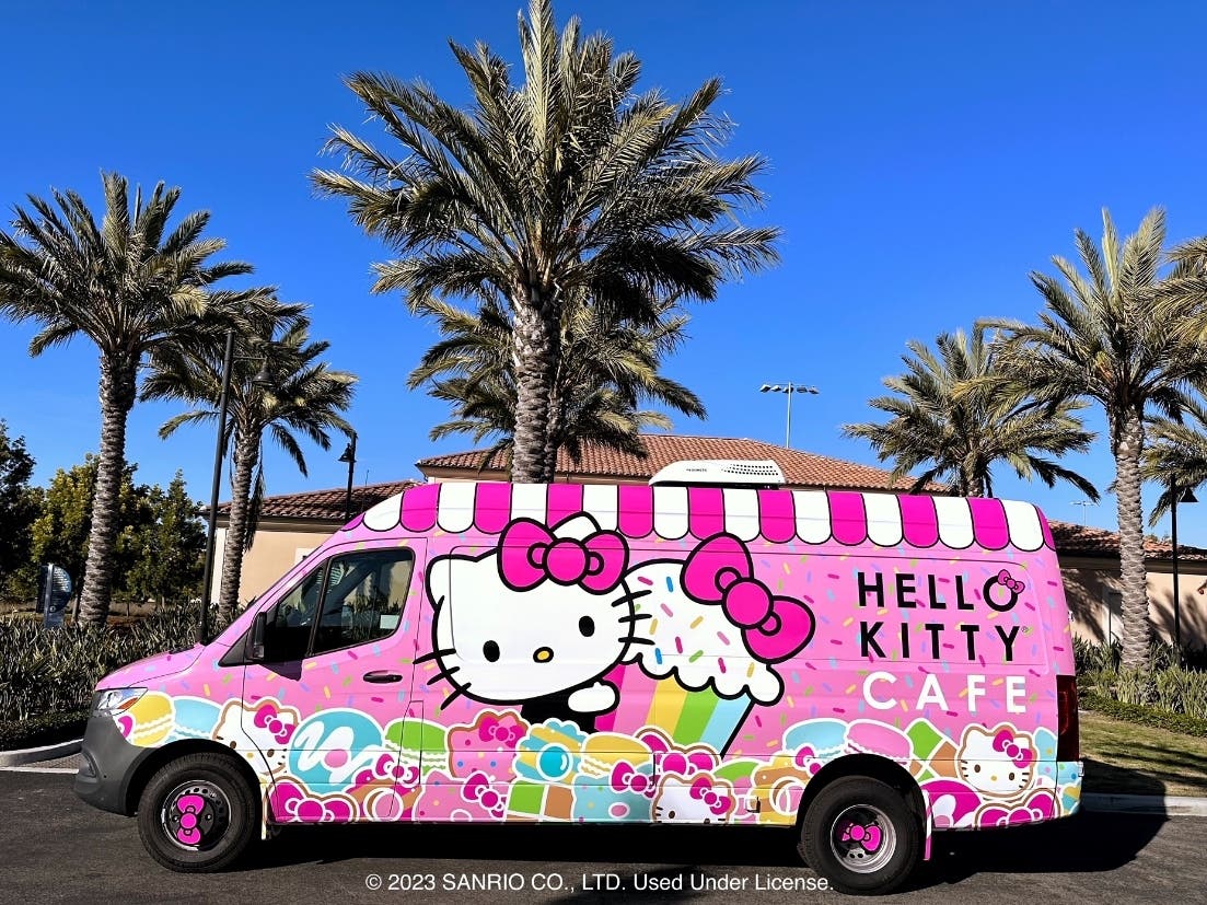 The Hello Kitty Cafe Truck will be at Bay Street Emeryville, 10 a.m. to 7 p.m., Saturday, April 25. 