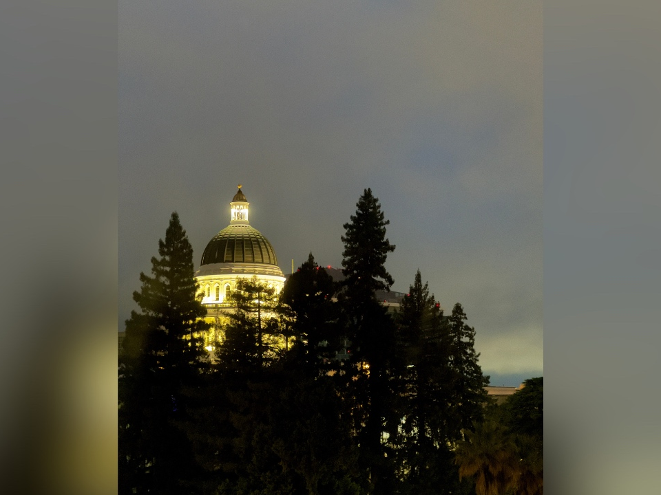 A view of the state capitol in Sacramento
