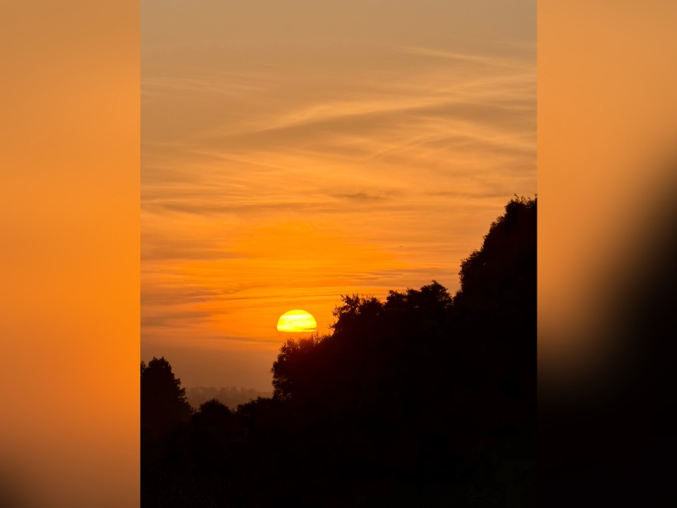 A sunset over Cameron Hills in Fremont. 