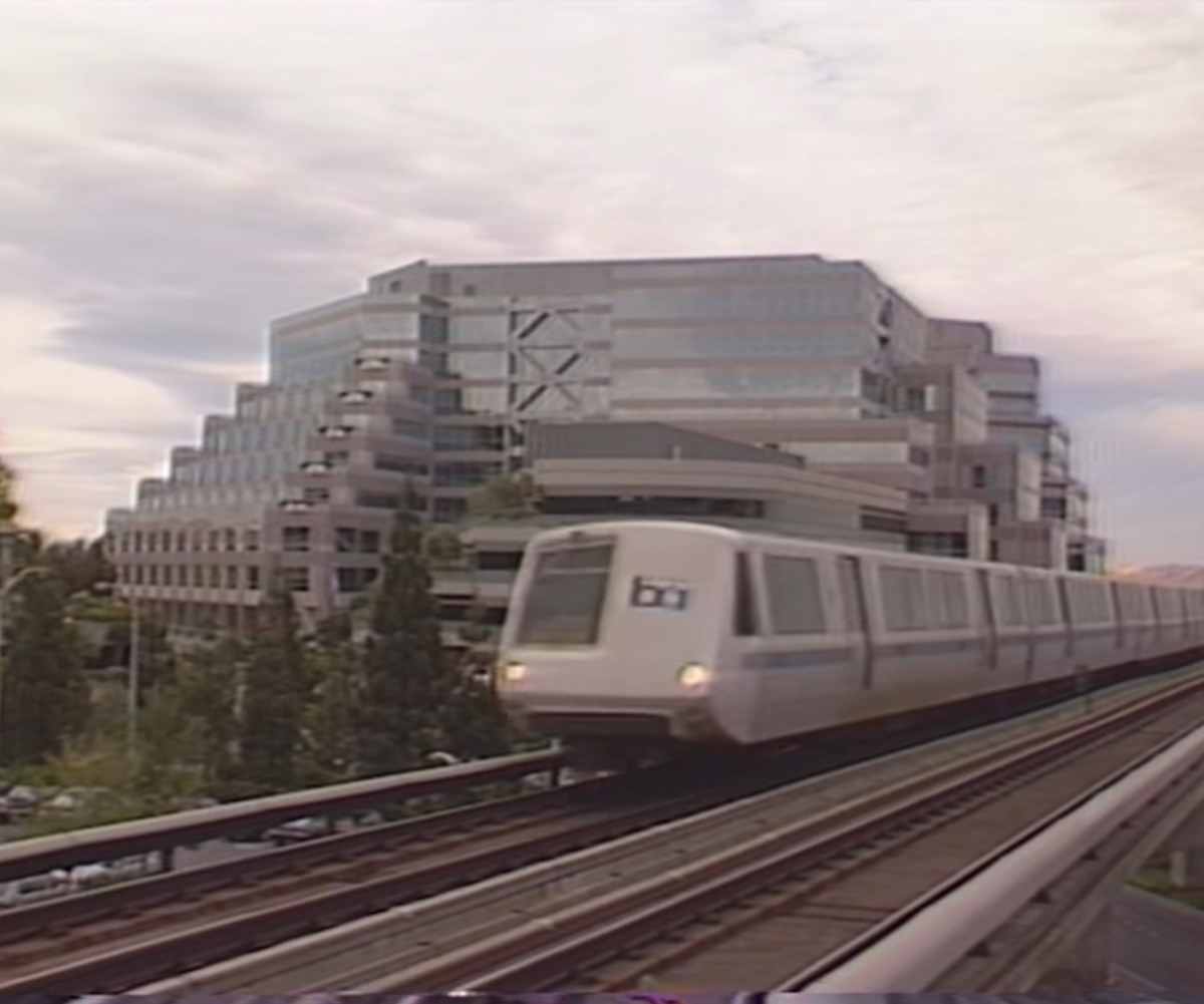 Old BART cars, which have since been removed from operation. 