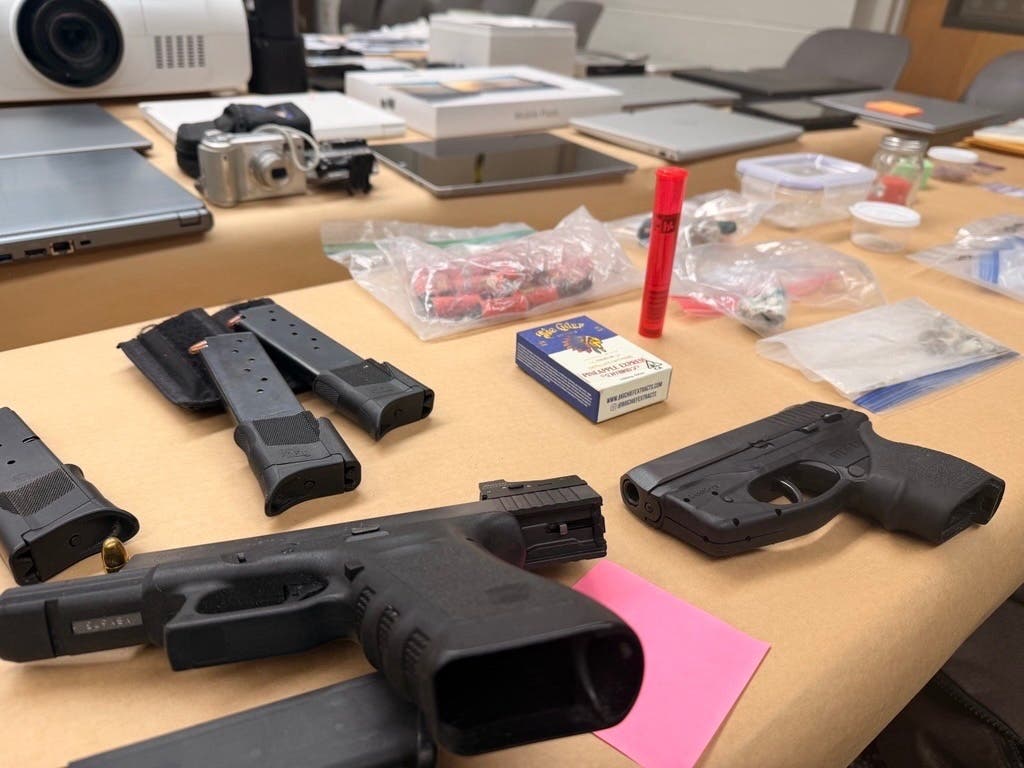 Evidence found during a raid of a home tied to what police said are several crimes in the East Bay. 