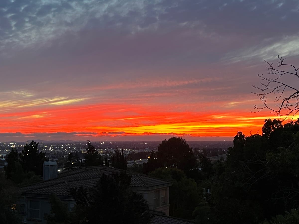 A photo of the skyline taken from Fremont Mission Hills.