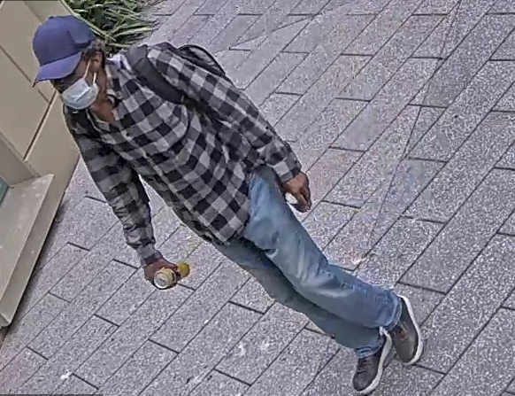 A person police say is suspected of multiple on-campus burglaries. 