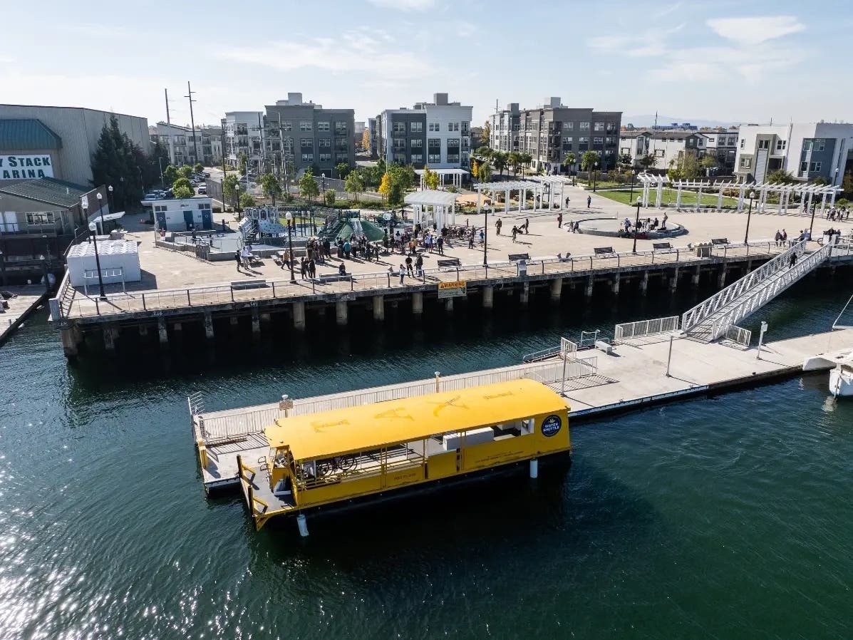 Woodstock, a popular free water shuttle in Alameda.