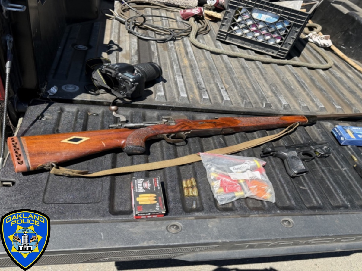 A gun seized during an investigation that started with a community tip, according to police.