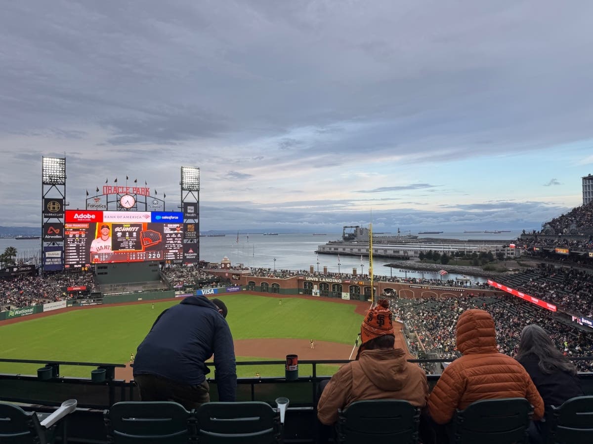 Fans take a seat during a San Francisco Giants game on May 4, 2026.