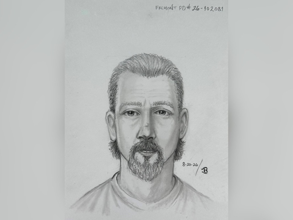 A sketch of a man wanted for questioning in connection with a sexual assault at a Fremont hotel, according to police.