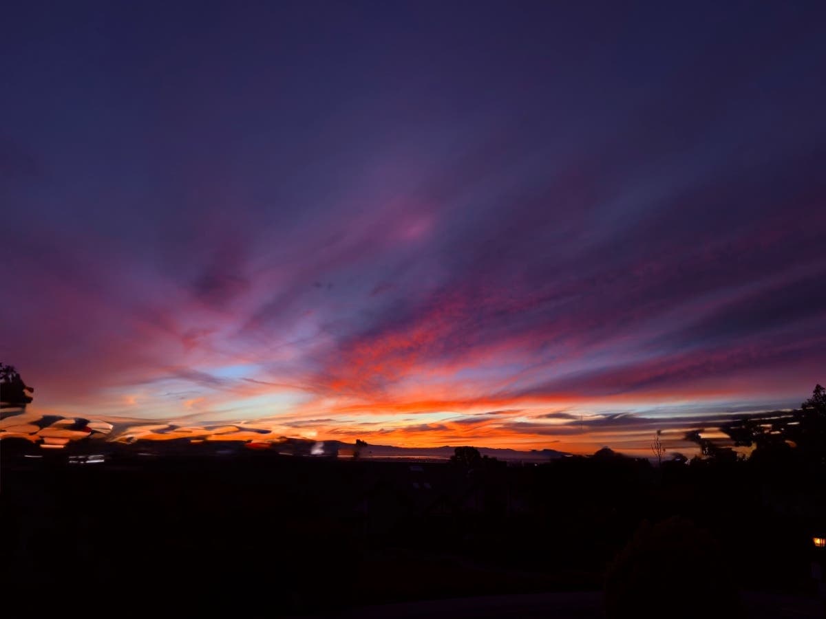 A photo of a sunset in Fremont.