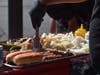 A hot dog vendor prepares his inventory during the annual King of the Streets event on Saturday, Sept. 19. 