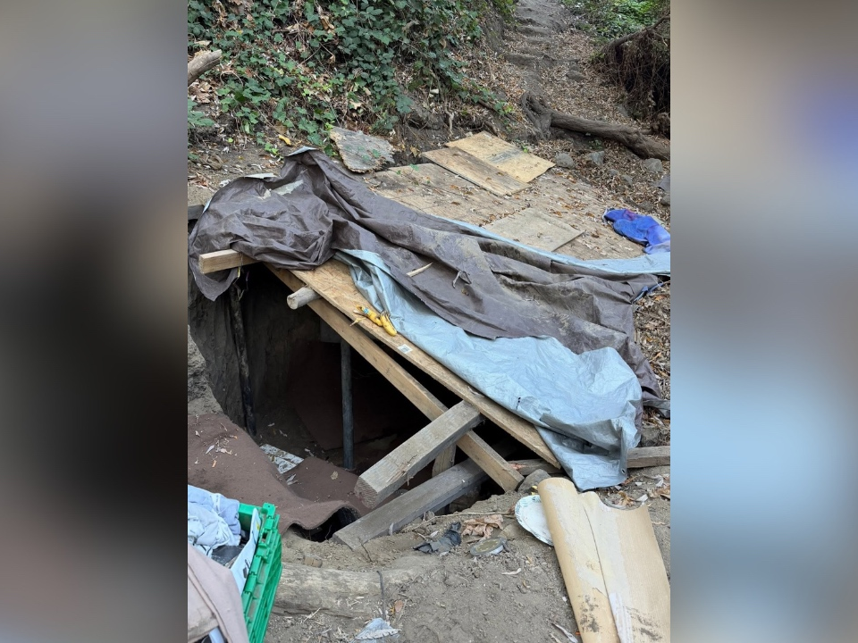 A hidden bunker was found in San Leandro, according to police.