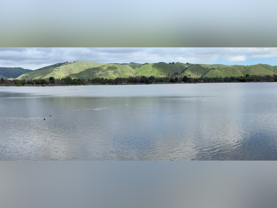 A panoramic view of Lake Elizabeth in Fremont.