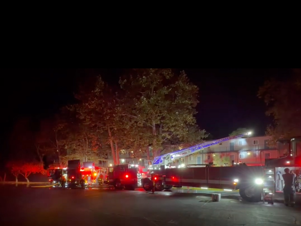 The fire erupted sometime around 4:45 a.m. in the 400 block of Central Avenue, authorities said.