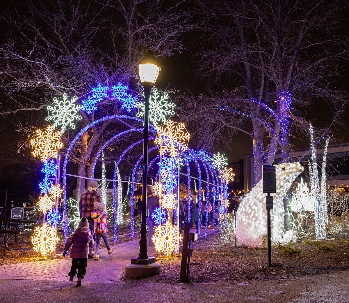 Zoo lights at the San Francisco Zoo. 