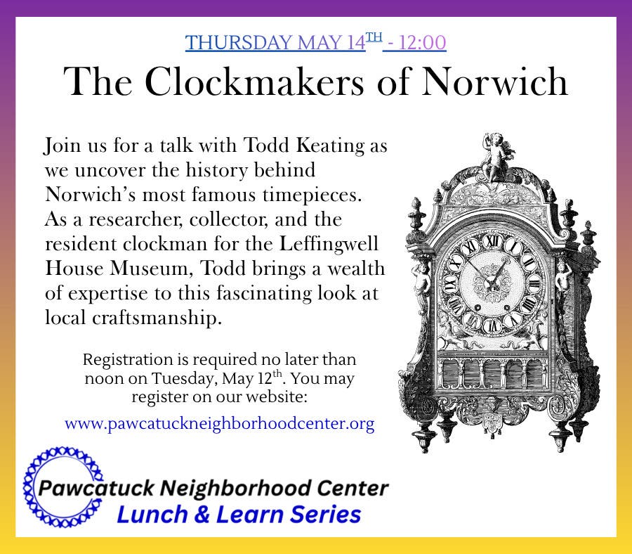 Lunch & Learn: The Clockmakers of Norwich