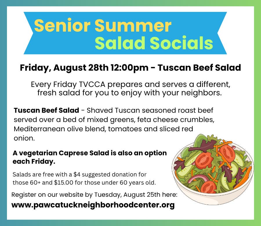 Senior Summer Salad Social: Tuscan Beef Salad