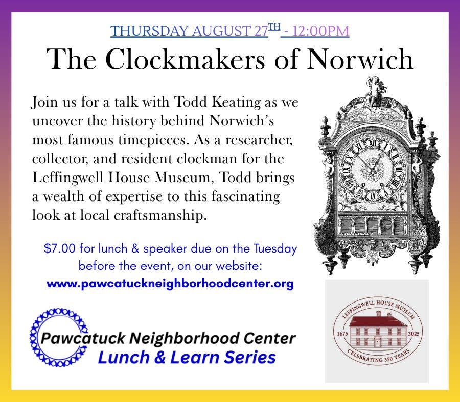 Lunch & Learn: The Clockmakers of Norwich