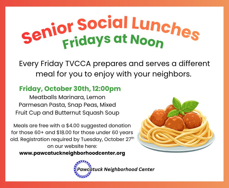 Senior Social Lunch: Meatballs Marinara w/ Butternut Squash Soup