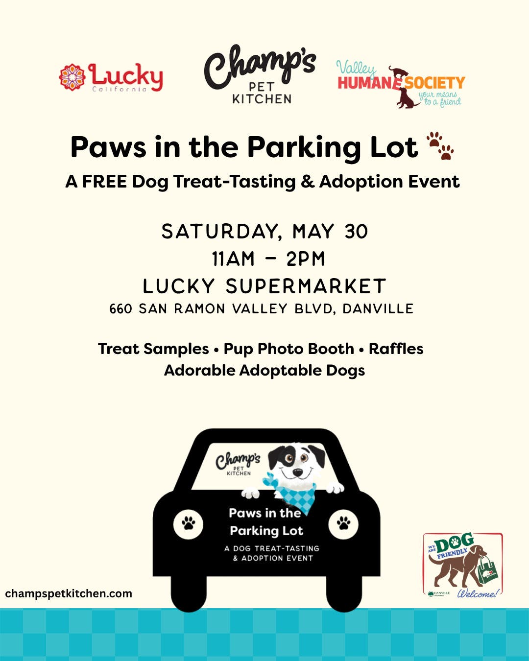 Paws in the Parking Lot - A Dog Treat-Tasting and Adoption Event