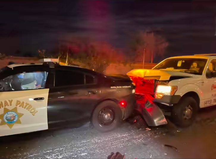 Driver Watching YouTube Videos Crashes Into Police Car In Bay Area: CHP ...