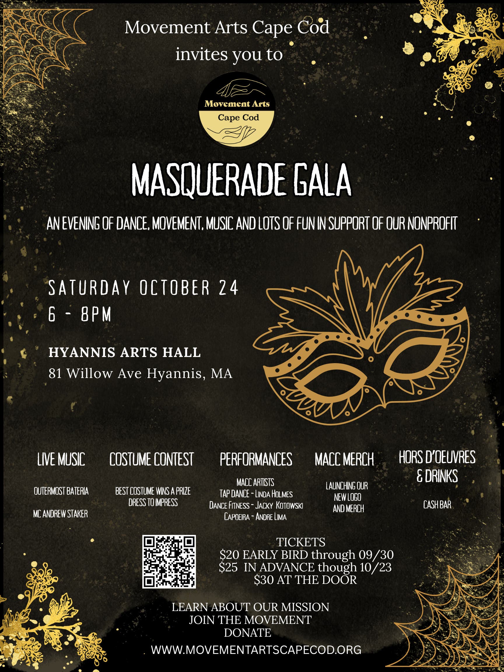 Masquerade Gala by Movement Arts Cape Cod