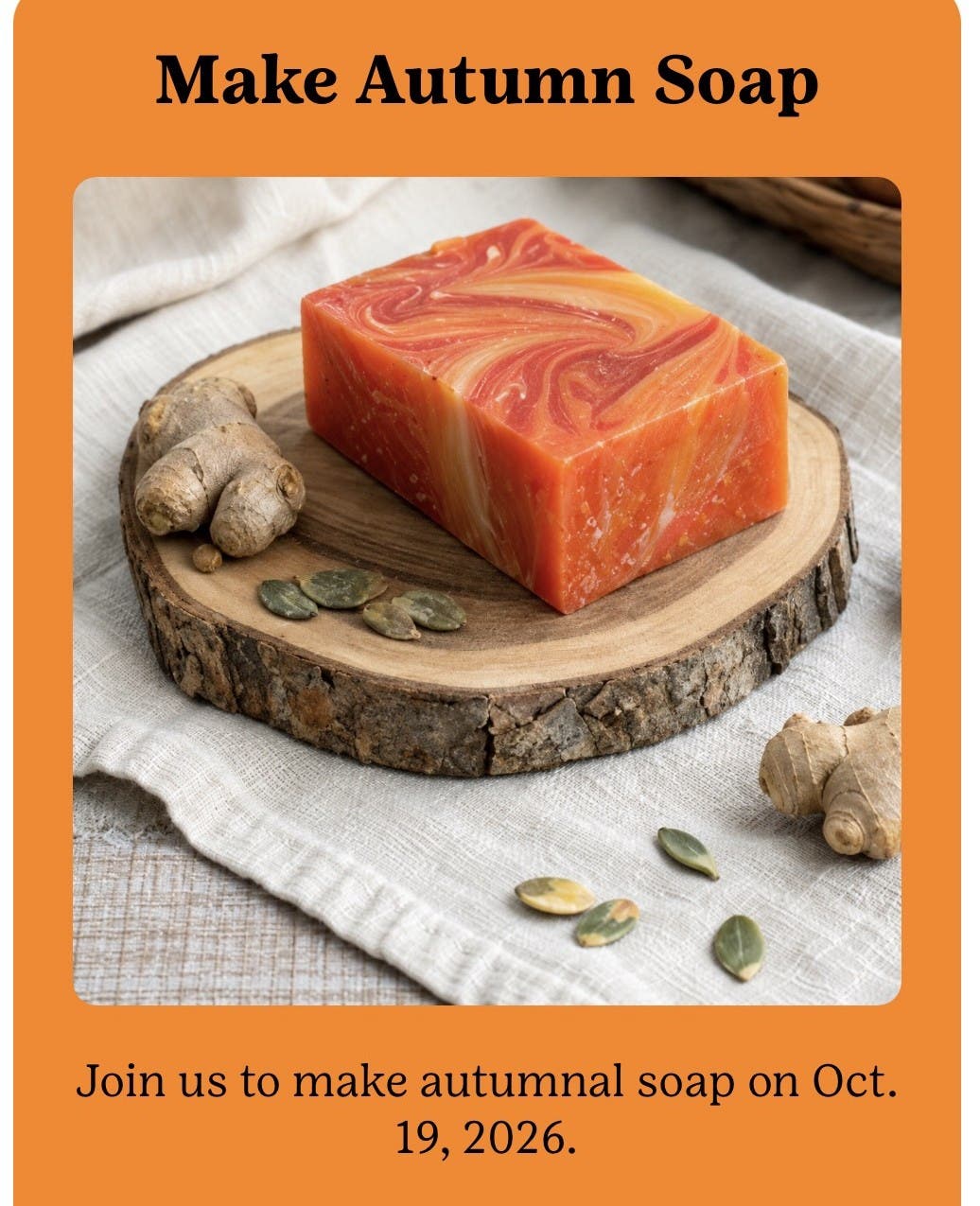 Make Autumn Soap with Girl Scouts (Adult Event)