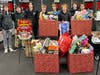 The Lincoln-Way Lancers Hockey Club collected toys and gift cards for the Pediatric Oncology Treasure Chest Foundation through their annual TOY DRIVE games.