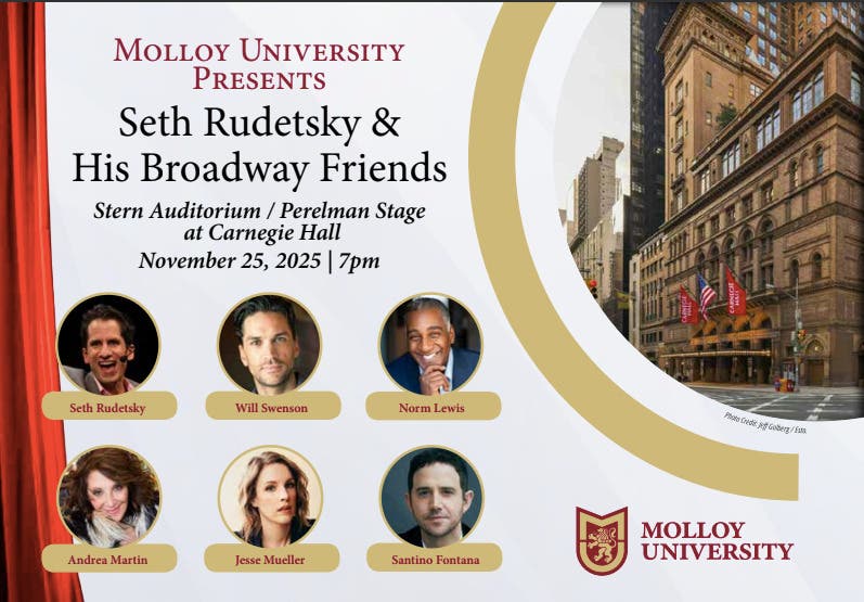 Molloy University Presents Broadway Benefit Concert at Carnegie Hall Featuring Seth Rudetsky