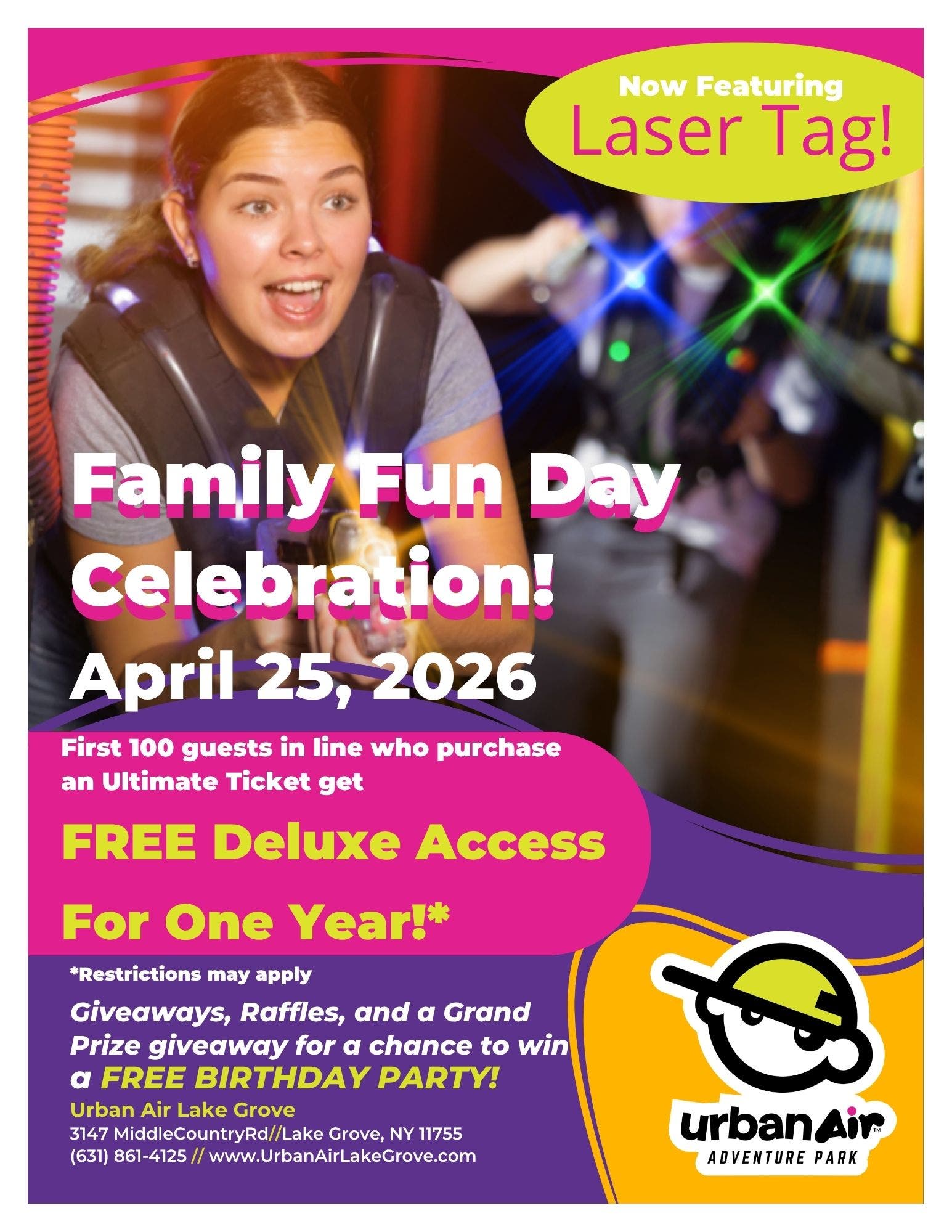Urban Air Lake Grove Presents the Ultimate Family Fun Day Celebration: Grand Re-Opening Bash