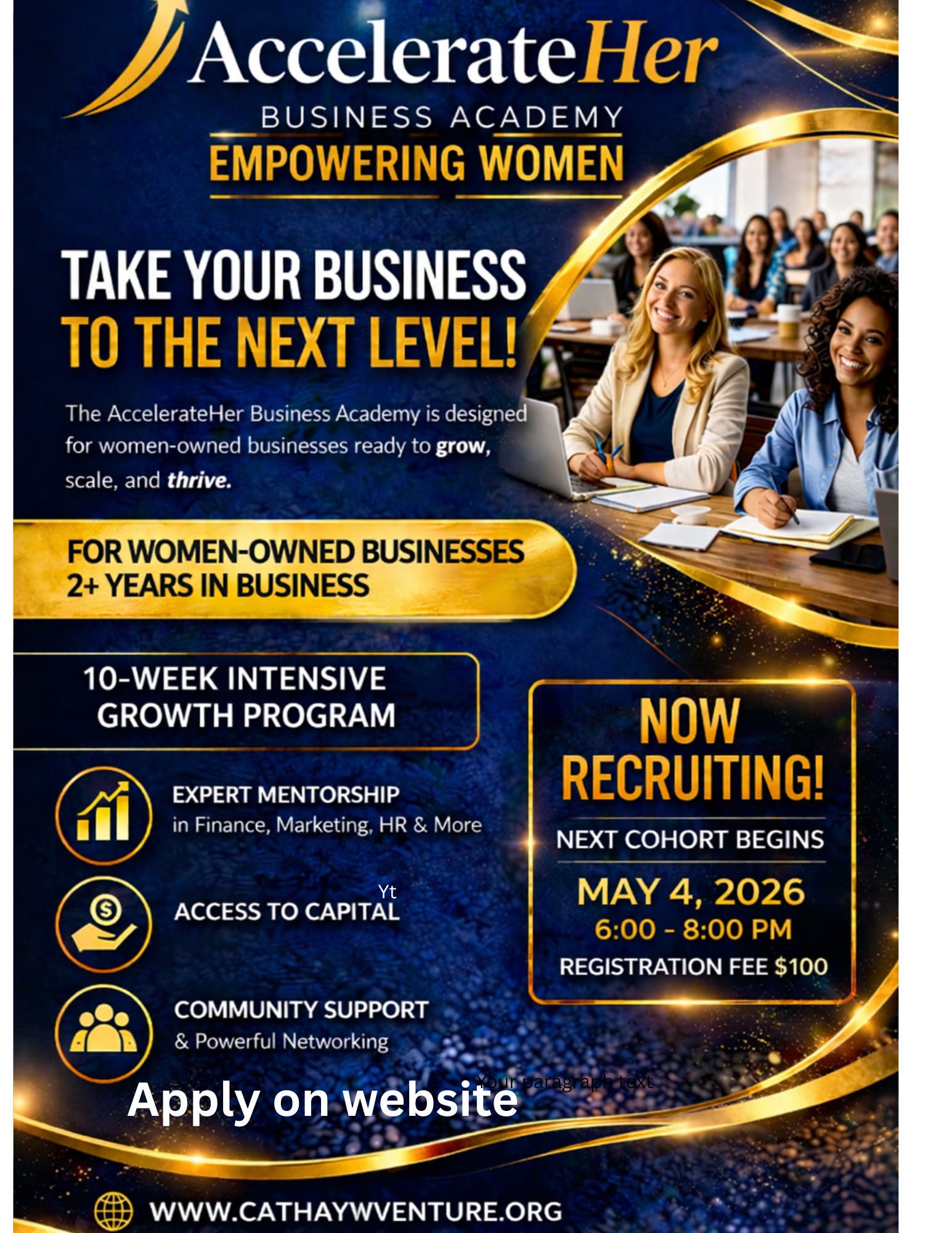 AccelerateHer Business Academy Class