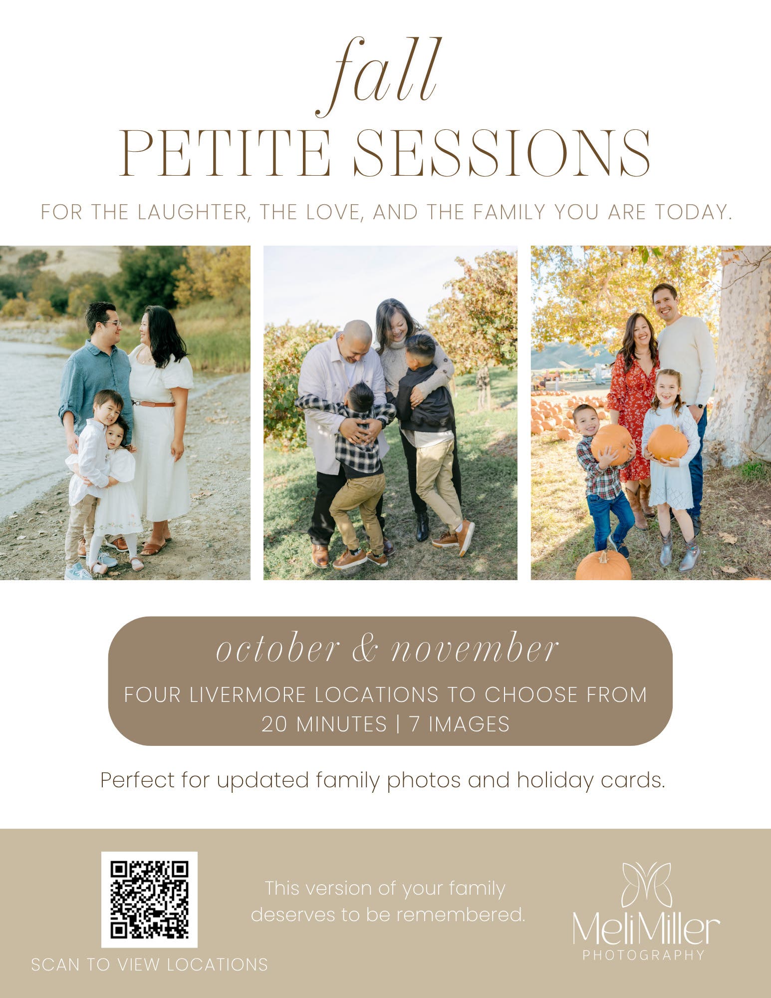 Fall Petite Sessions with Meli Miller Photography