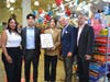From left: Millicent Matos, Deputy Director of Community Affairs for Bronx Borough President Vanessa L. Gibson; John Sun; Alisa Sun (holding Citation of Merit); Joe Fantozzi, President/COO of Allegiance Retail Services; and Store Manager Harry Celentano.