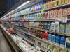 A well-stocked dairy section inside the newly refreshed Super Foodtown, offering wide variety and everyday essentials for Bronx families.