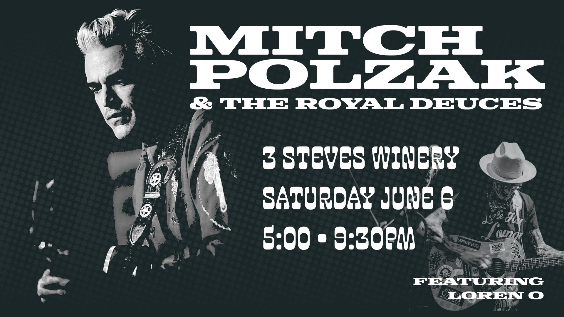 Mitch Polzak and the Royal Deuces at 3 Steves Winery