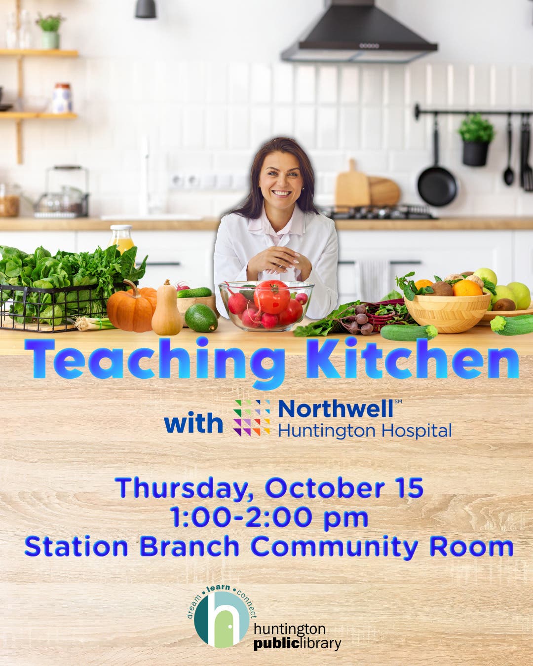 Teaching Kitchen with Northwell Huntington Hospital