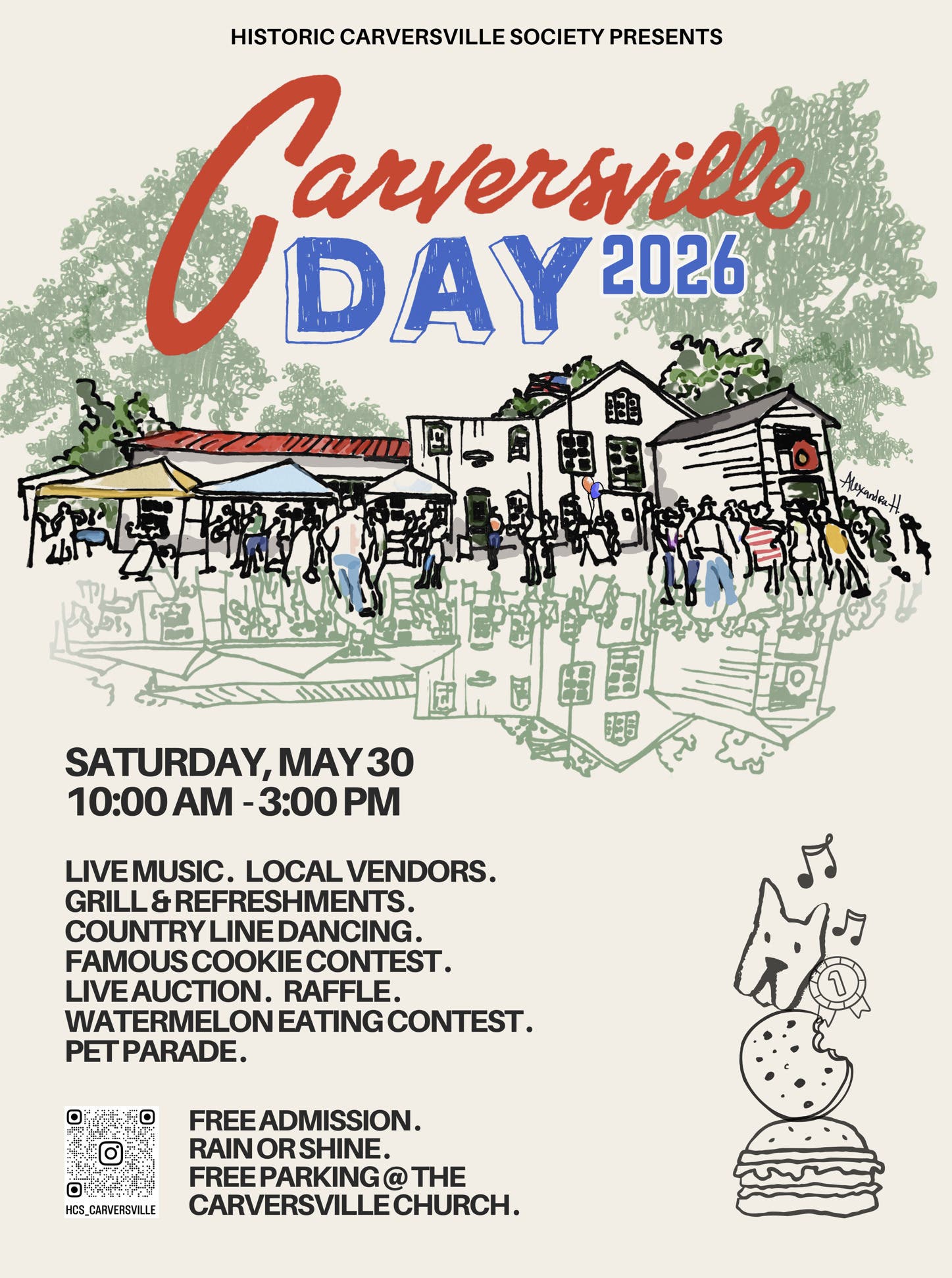 Carversville Day returns with music, food, pet parade, kid’s games, contests, live auction and more…