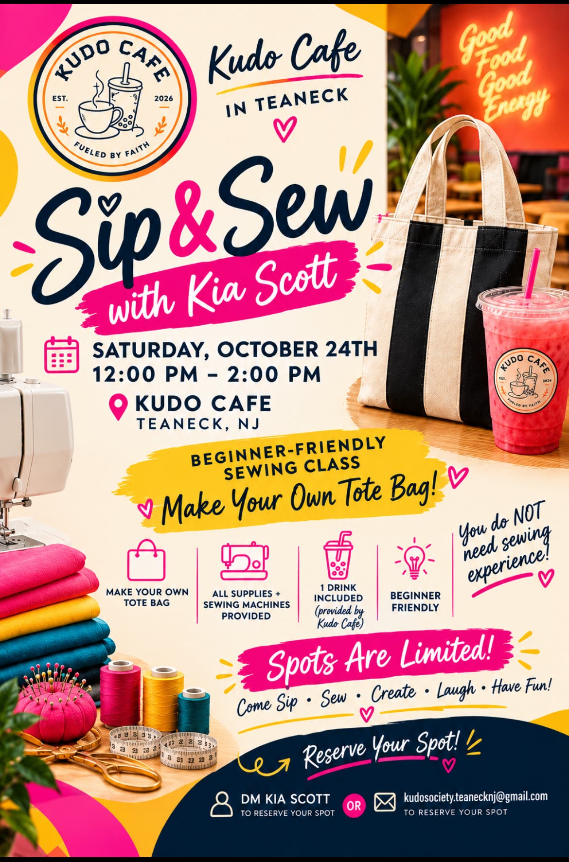 Sip & Sew With Kia Scott