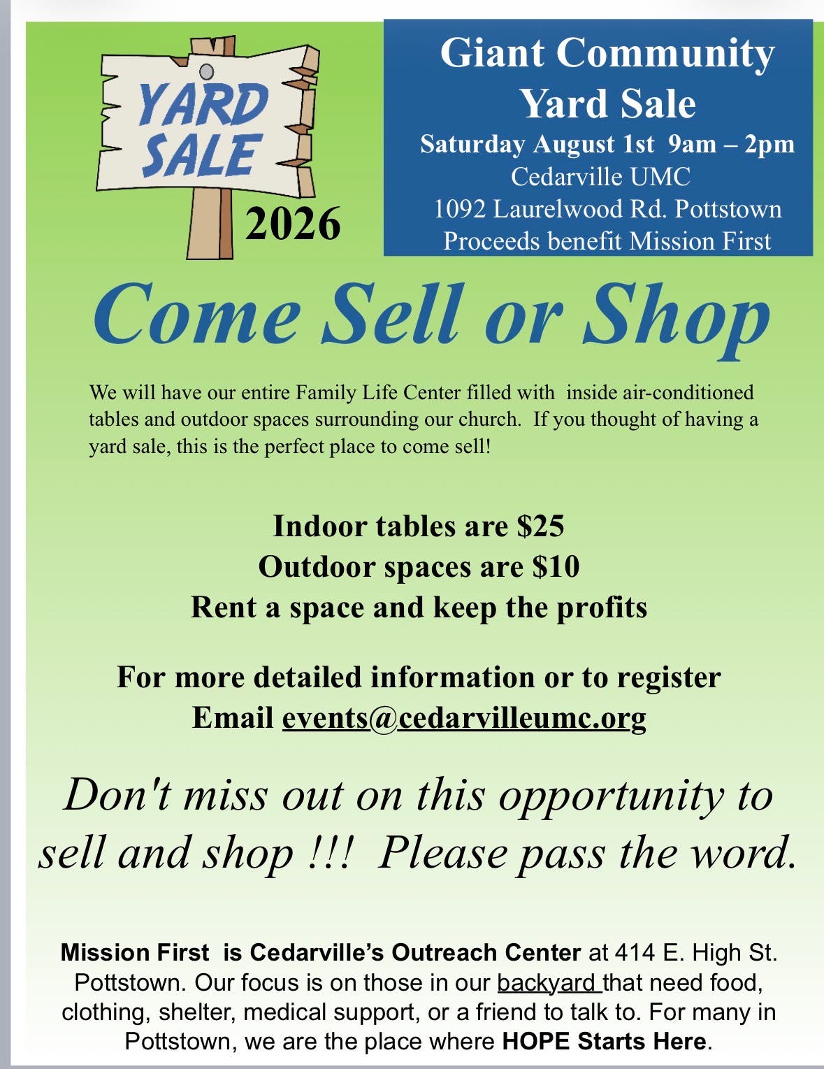 Giant Community Yard Sale