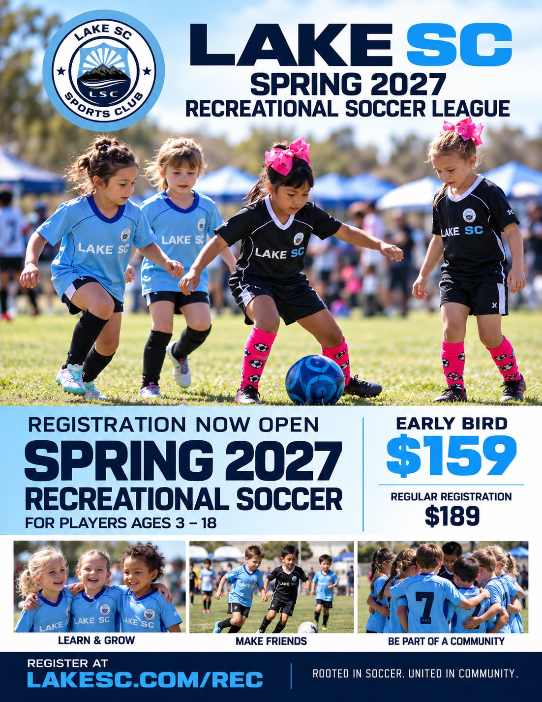 Spring Rec Soccer Registration Is Now Open!