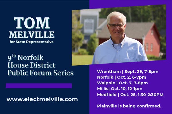 9th Norfolk State Representative Candidate Public Forum