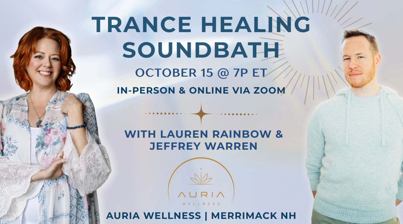 Trance Healing Soundbath with Lauren Rainbow and Jeffrey Warren