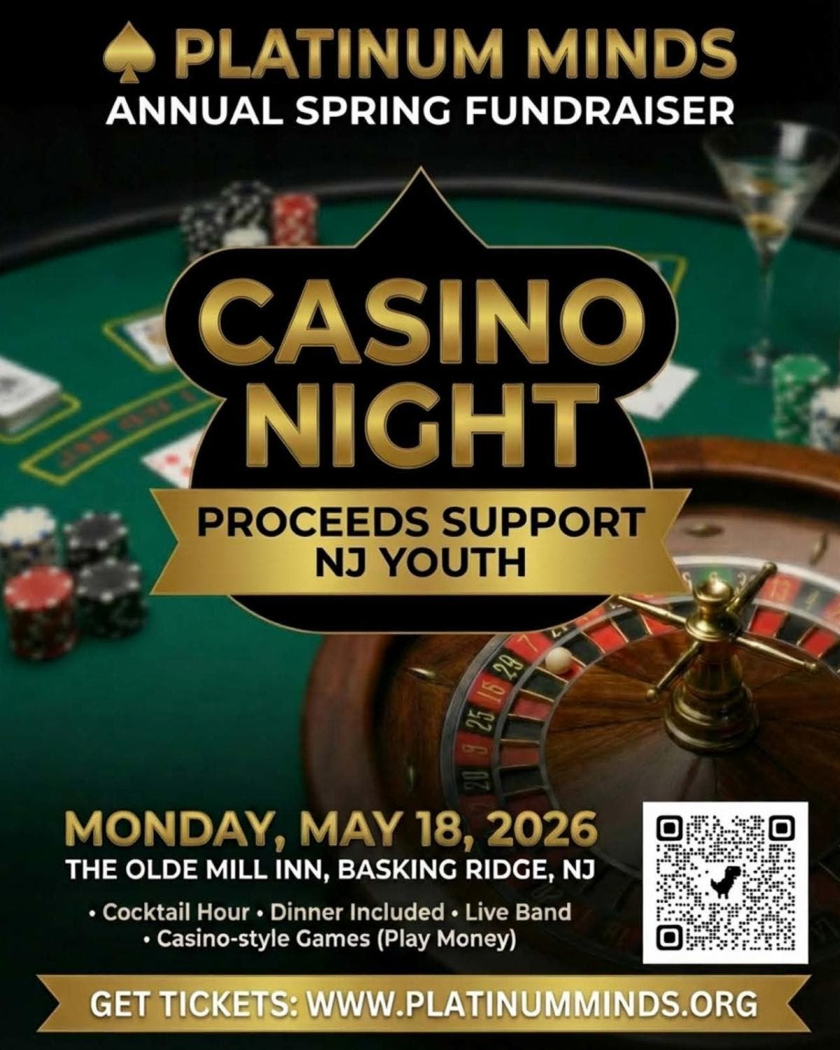 Platinum Minds Annual Spring Fundraiser: Casino Night