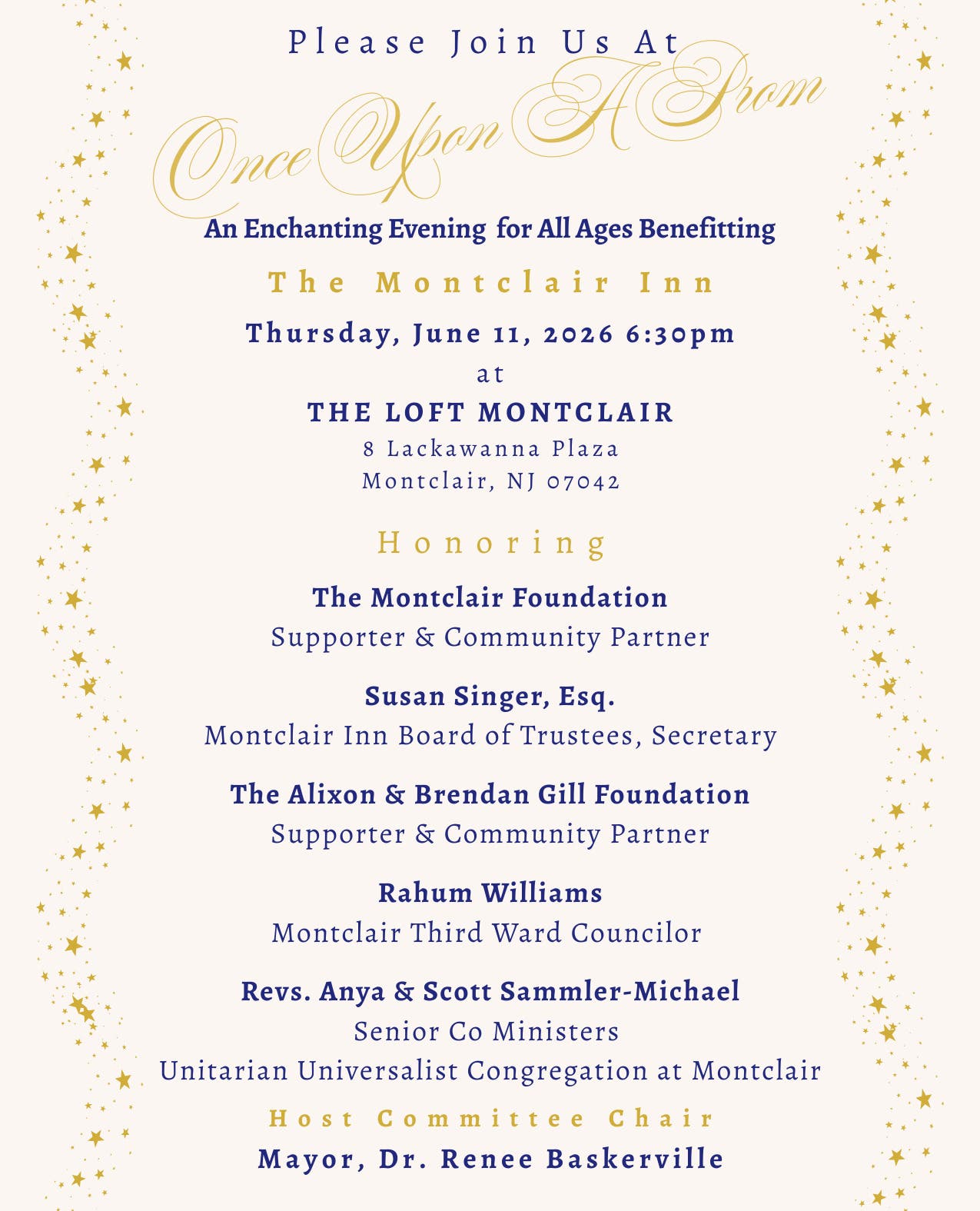 Once Upon A Prom: An Enchanting Evening Benefiting The Montclair Inn
