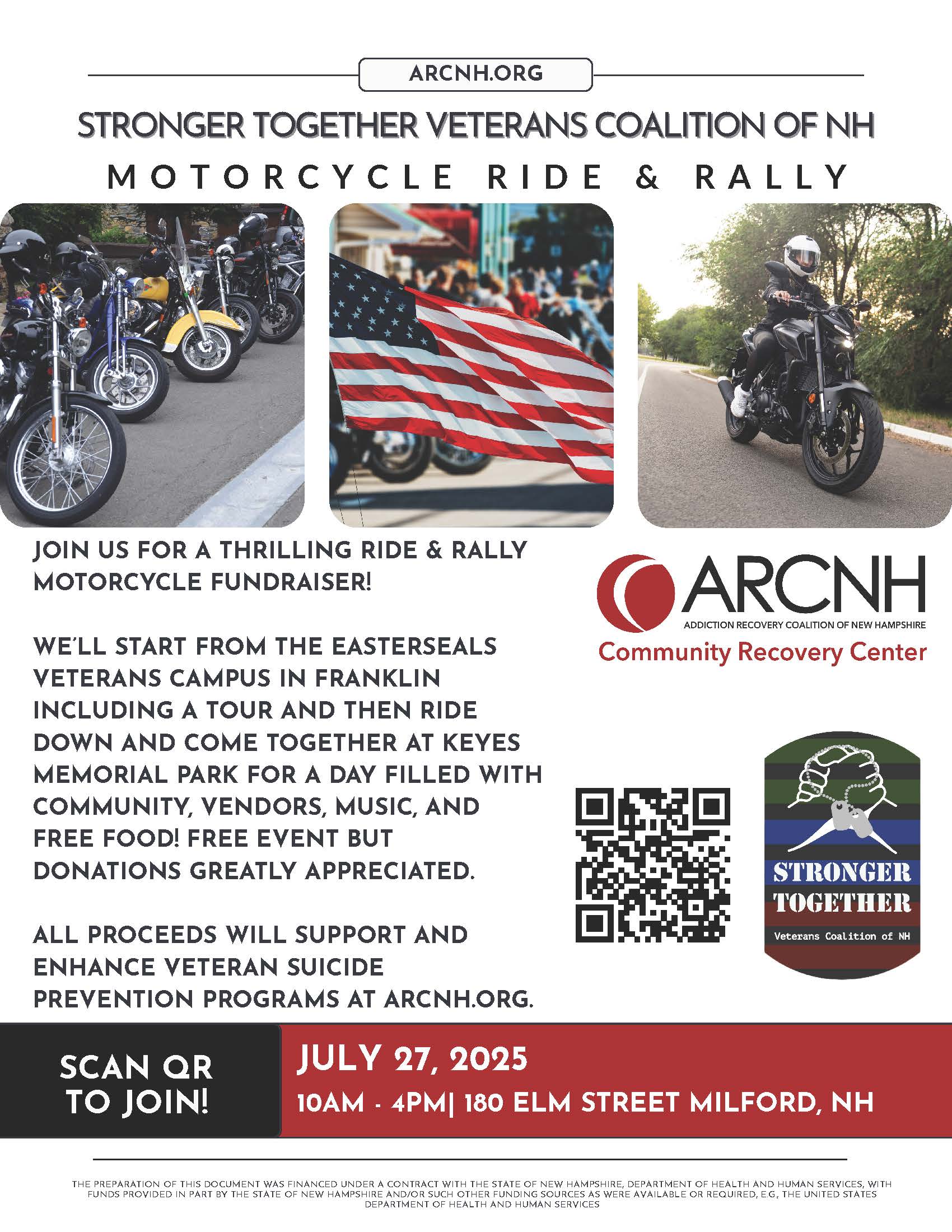 Motorcycle Ride & Rally to help STAMP OUT Veteran's Suicide