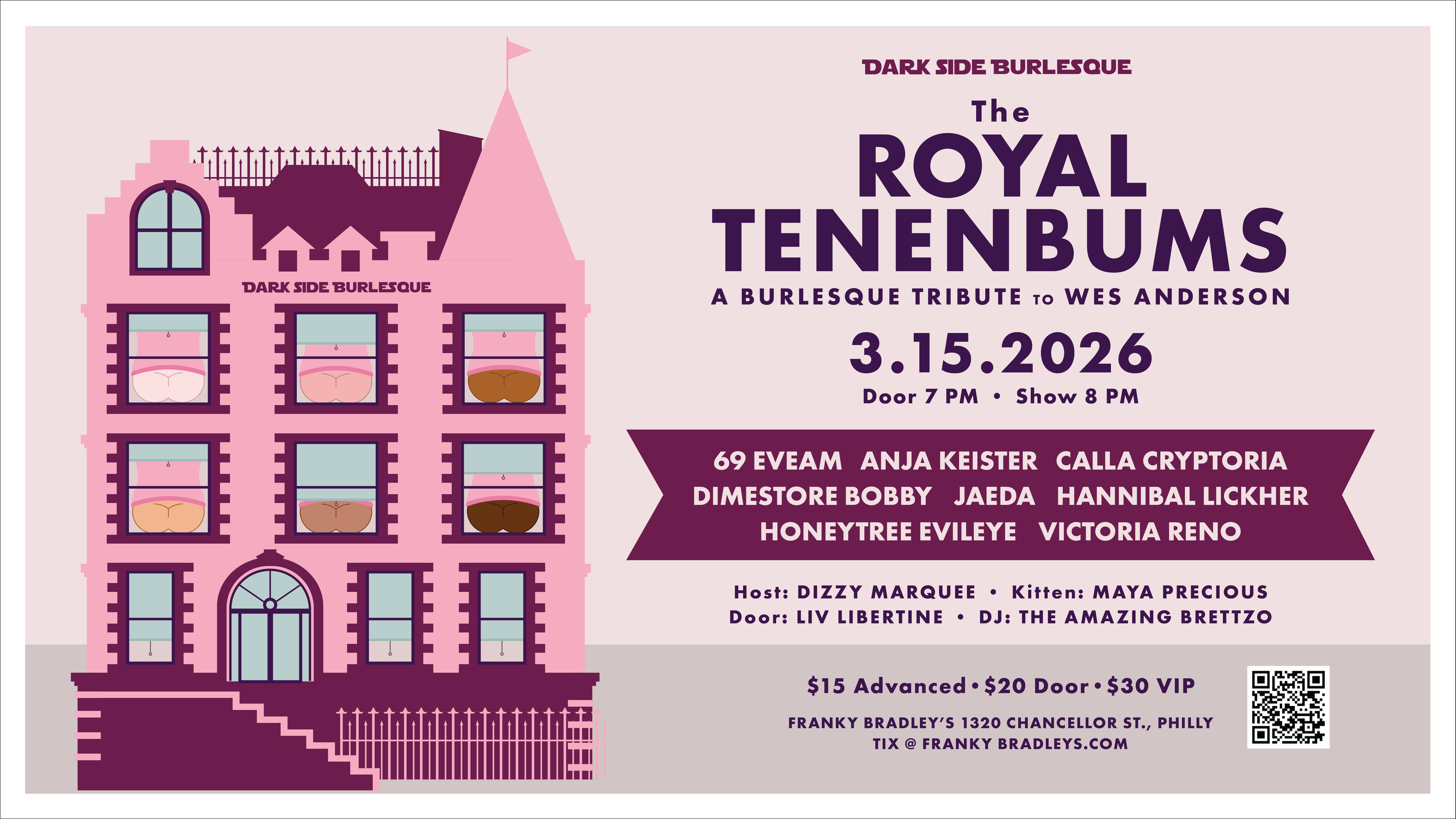Dark Side Burlesque’s The Royal Tenenbums: A Burlesque Tribute to Wes Anderson