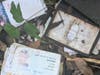 Discarded wallet found amongst the debris along the trail.