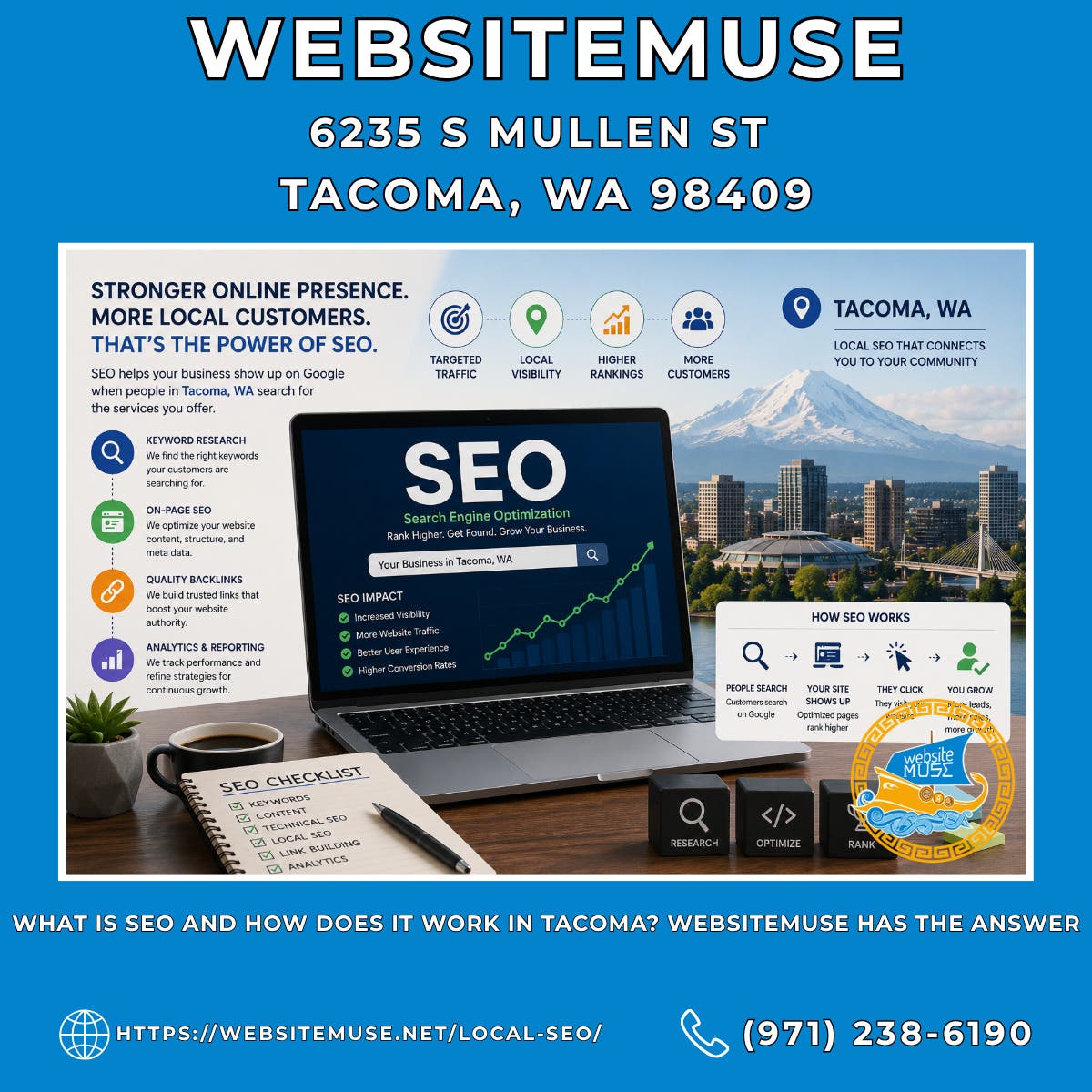 What Is SEO and How Does It Work in Tacoma? Websitemuse Has the Answer