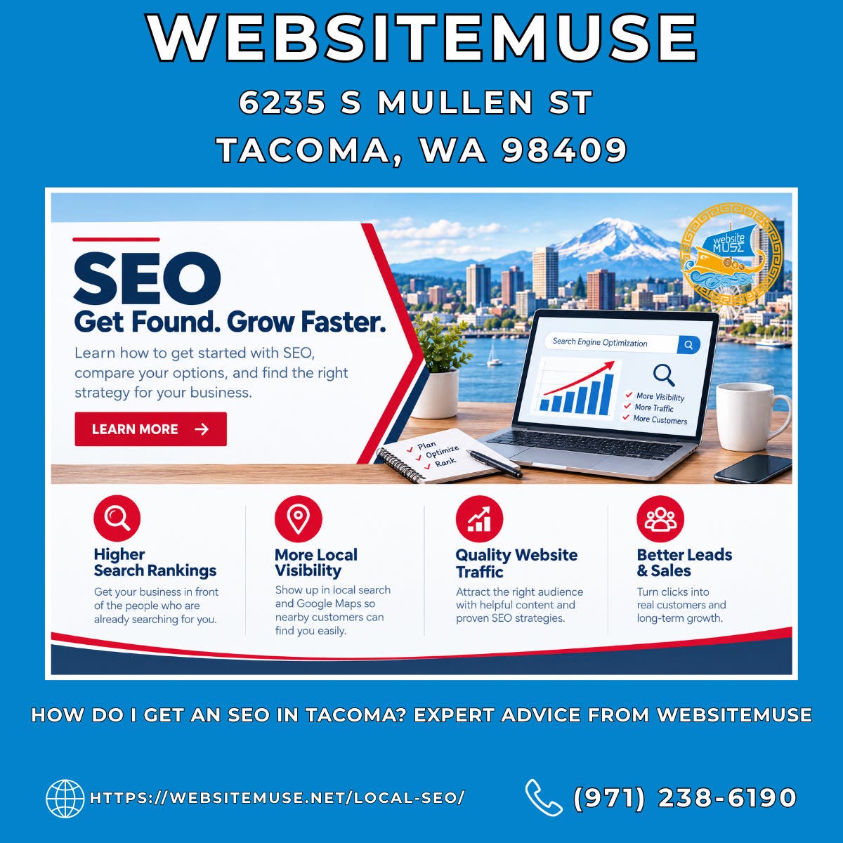 How Do I Get an SEO in Tacoma? Expert Advice From Websitemuse
