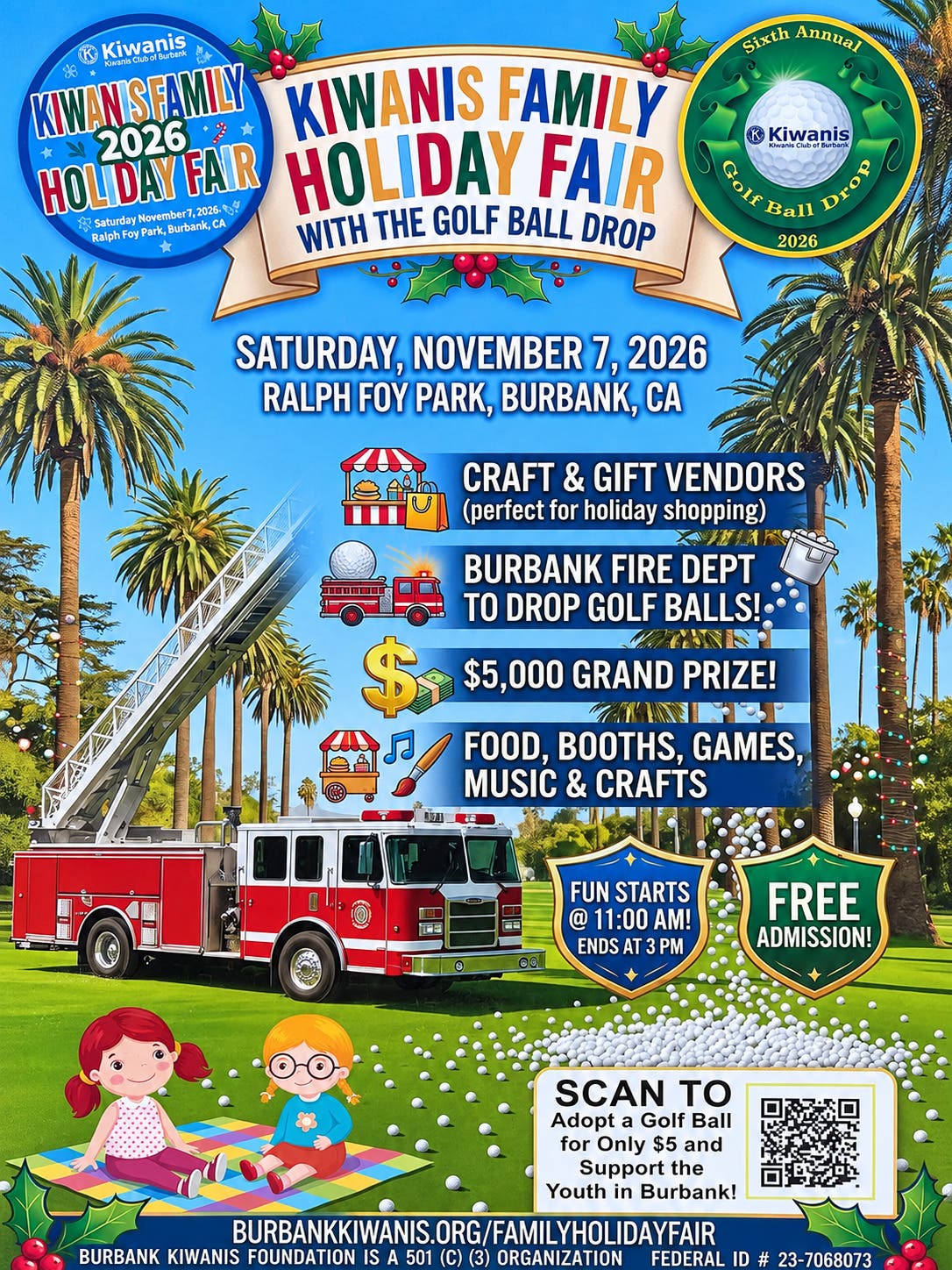 Burbank Holiday Fair and Golf Ball Drop